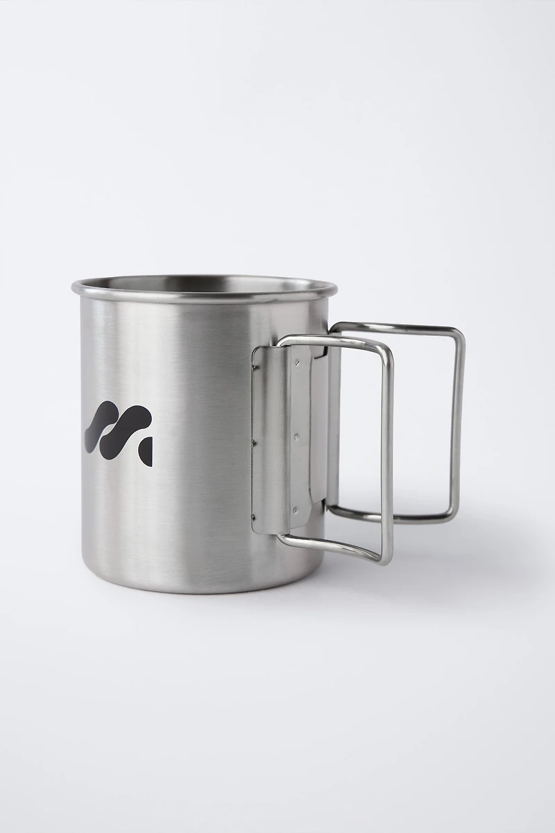 STAINLESS STEEL LOGO MUG 300ML