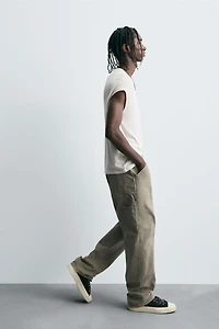 WASHED EFFECT CARPENTER PANTS