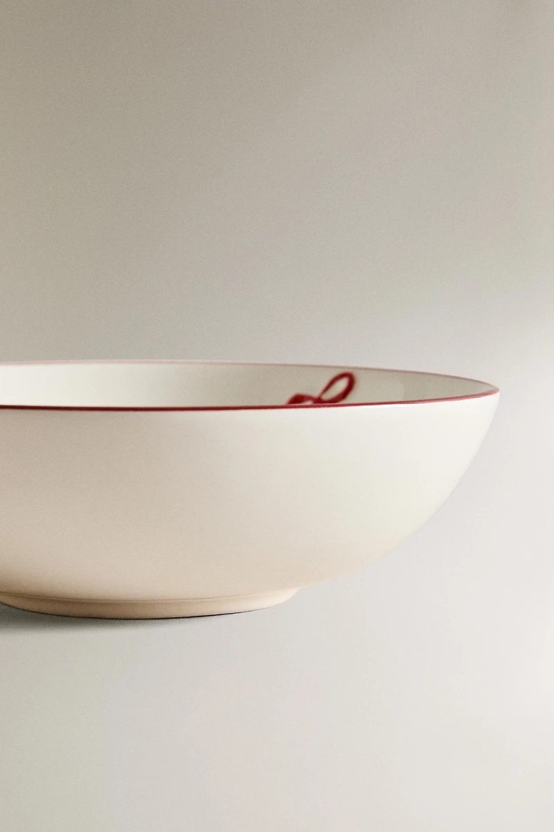 CHILDREN'S STONEWARE CHRISTMAS BOWL