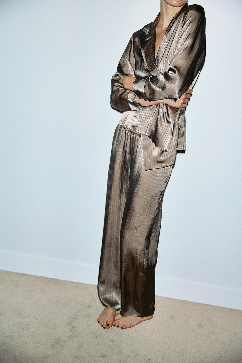 STRIPED PAJAMA PANTS