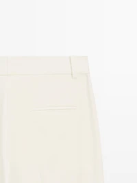 Straight-leg flowing trousers