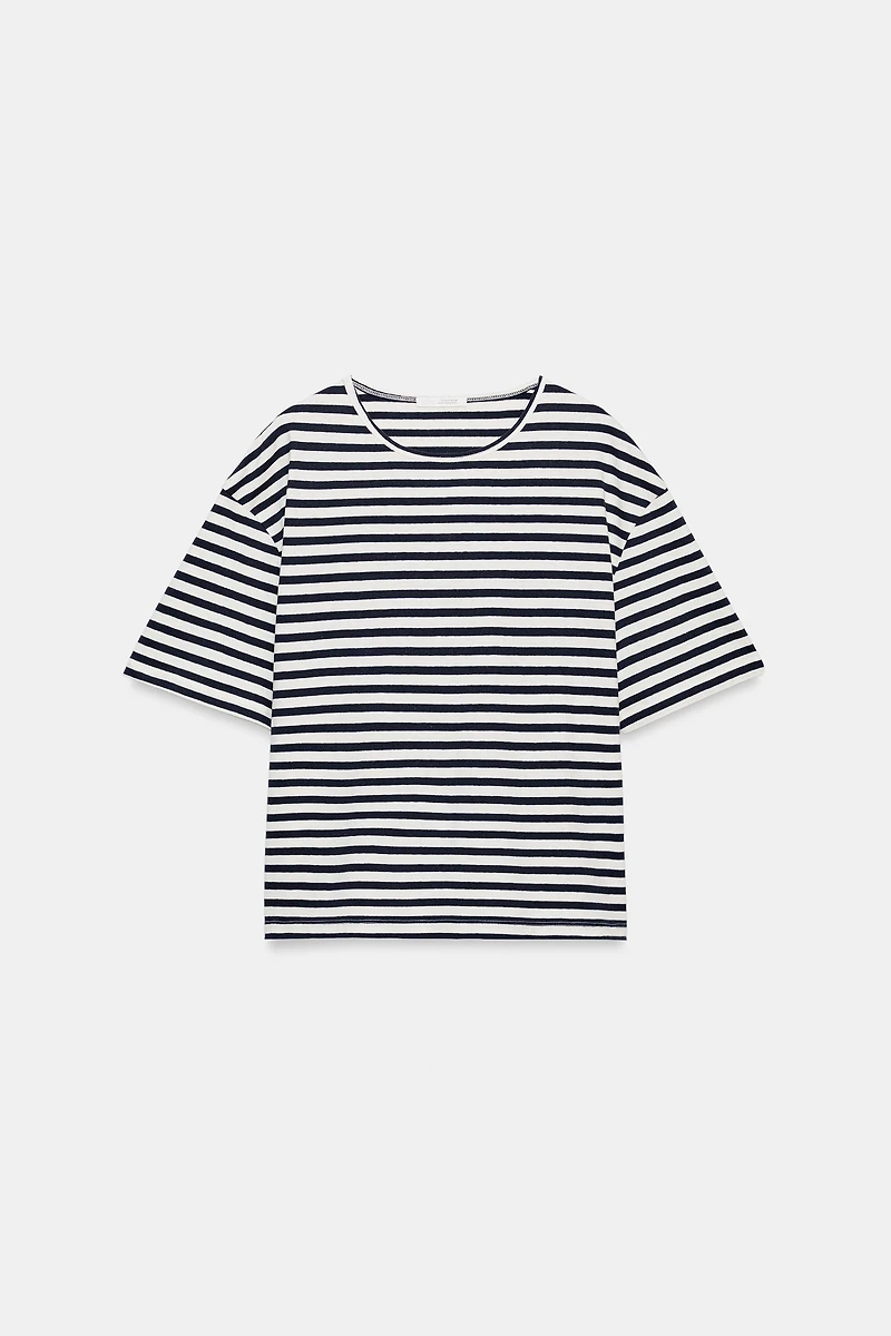 STRIPED SHORT SLEEVE T-SHIRT