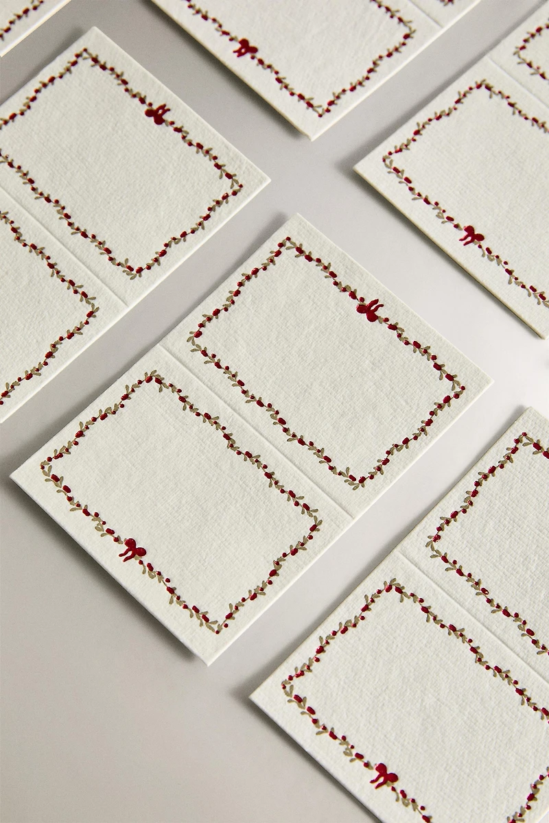 SET OF CHRISTMAS CARD PLACEHOLDERS (SET OF 10)