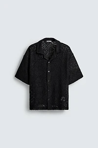 TEXTURED CROCHET SHIRT