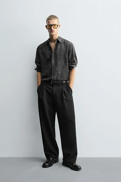 PRINTED TEXTURED SHIRT