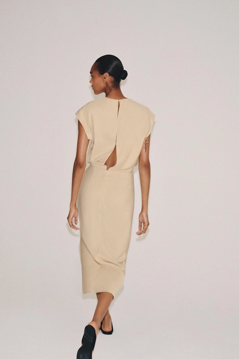 ROBE MI-LONGUE À VOLANTS ZW COLLECTION