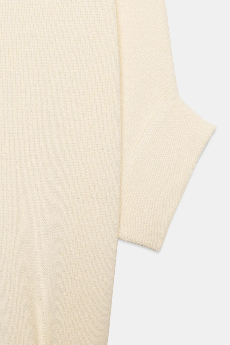 KNIT BELTED DRESS