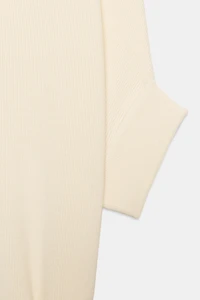KNIT BELTED DRESS