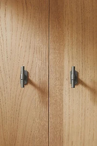 SET OF LONG METALLIC KNOBS (SET OF 2)