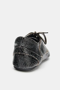 DISTRESSED LEATHER SHOES