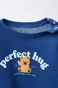 BEAR PRINT SWEATSHIRT