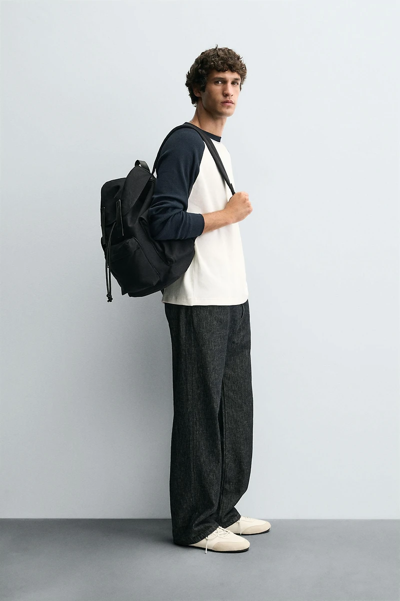 T-SHIRT STRUCTURE QUADRILLÉE COLOR BLOCK