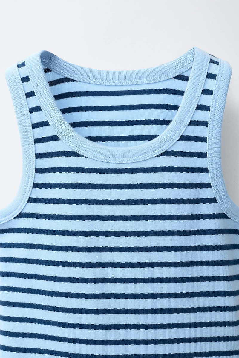 STRIPED RIB TOP
