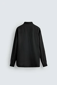 LINEN - VISCOSE TIE SHIRT