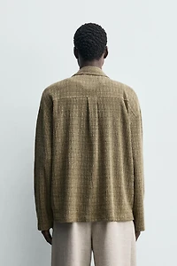 CHEMISE STRUCTURÉE EFFET FROISSÉ