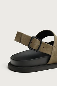 STRAPPY LEATHER SANDALS