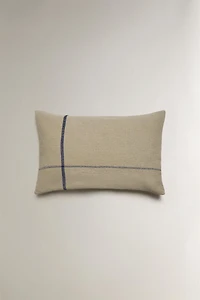 CONTRAST LINE THROW PILLOW COVER