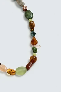 CONTRAST BEAD NECKLACE