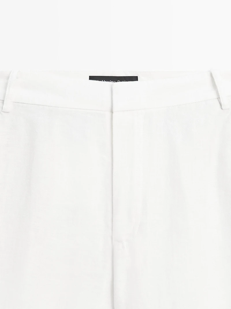 Flowing 100% linen trousers