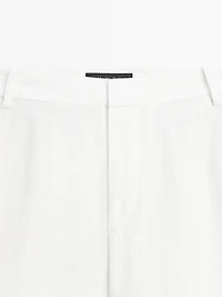 Flowing 100% linen trousers