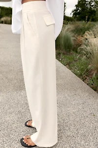 PANTALON LARGE À PINCES