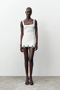EMBROIDERED PEARL DRESS