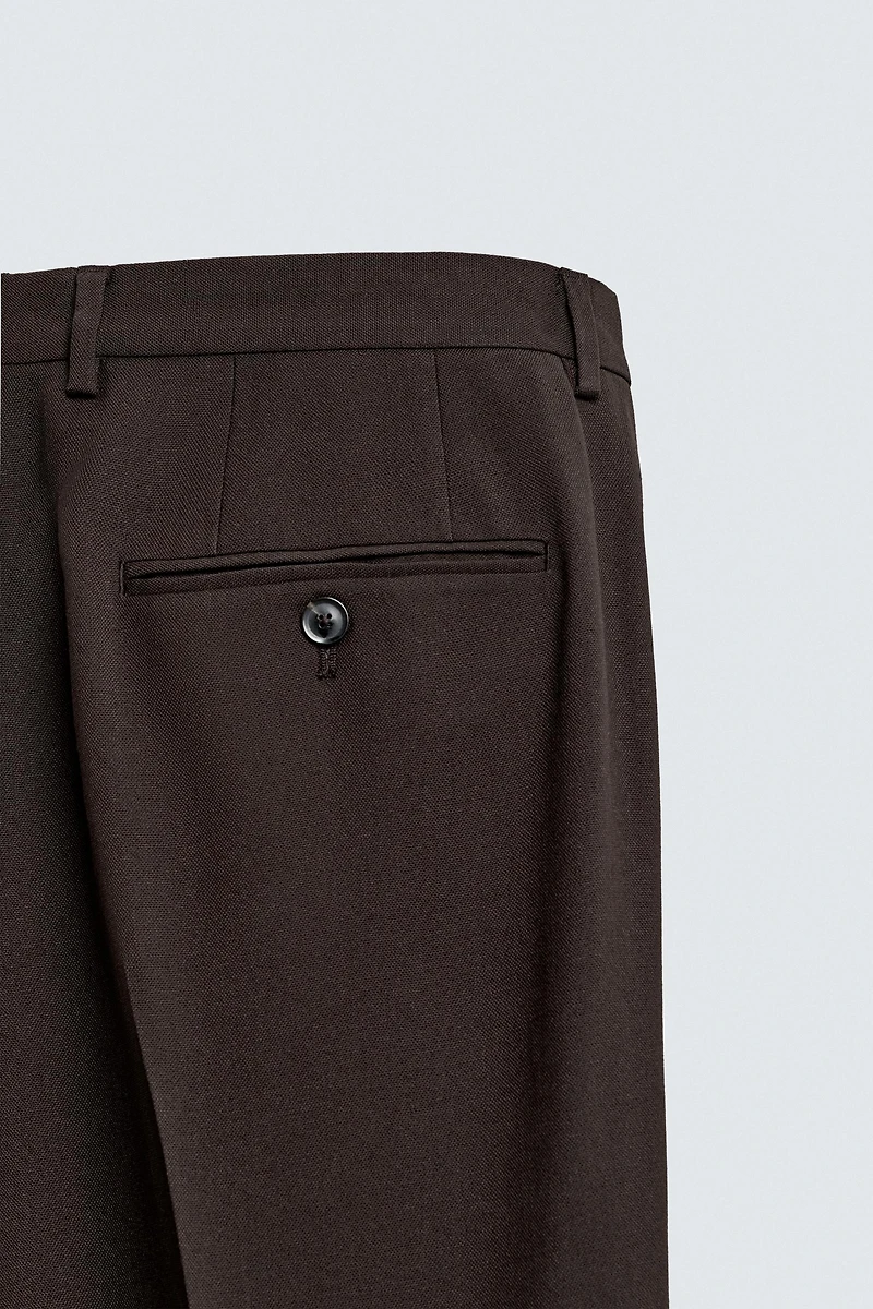 WOOL SUIT PANTS