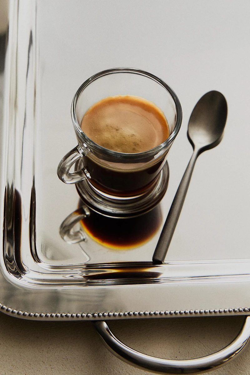 TRANSPARENT GLASS CAPPUCCINO CUP