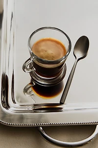 TRANSPARENT GLASS CAPPUCCINO CUP