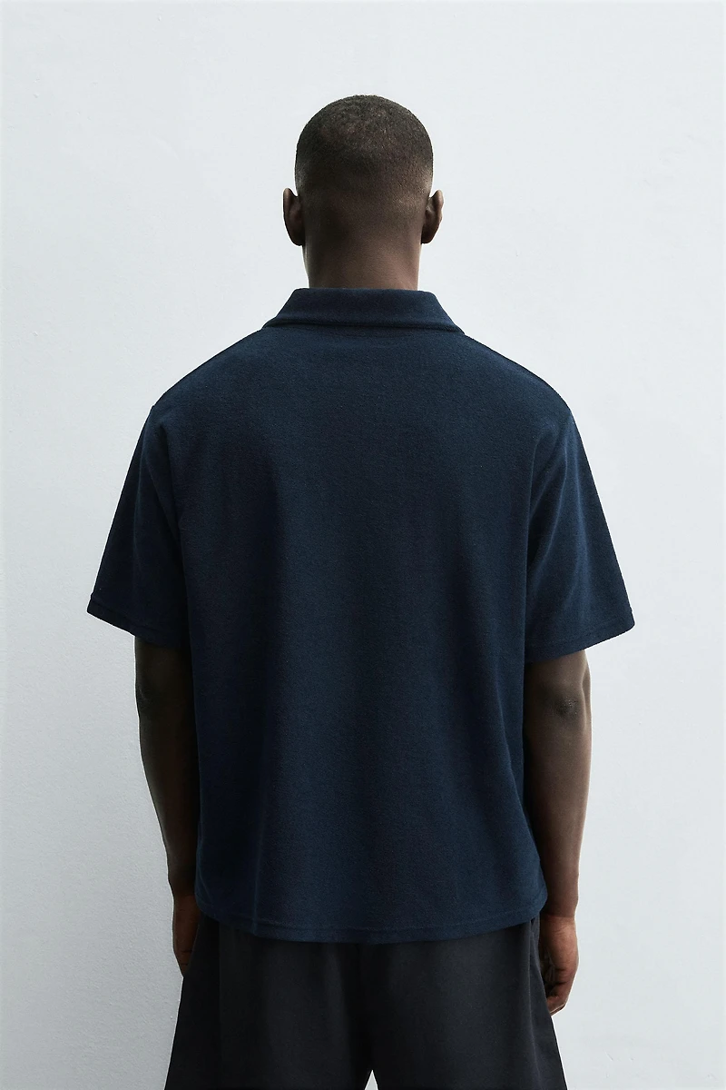 REGULAR FIT TERRY POLO