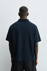 REGULAR FIT TERRY POLO