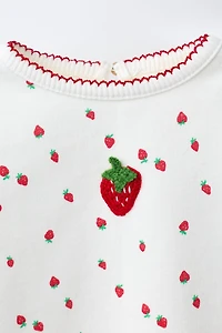 STRAWBERRY PRINT SWEATSHIRT