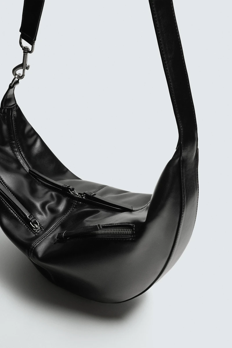 SAC PORTÉ ÉPAULE À SURPIQÛRES