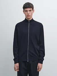 Cardigan à manches raglan en coton mélangé