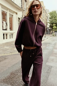 HOODED BOMBER JACKET