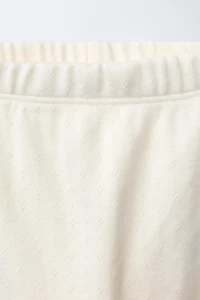 POINTELLE LACE TRIM LEGGINGS