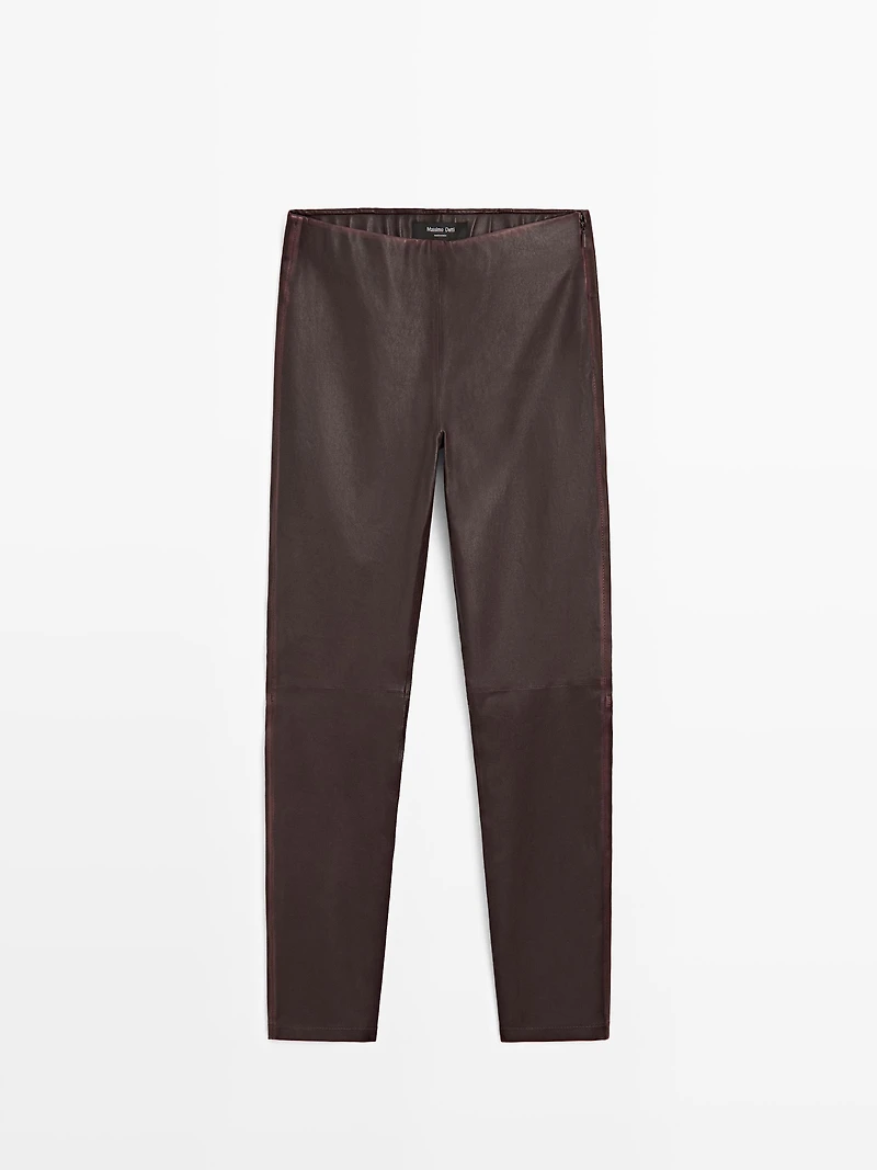 Leggings en cuir nappa