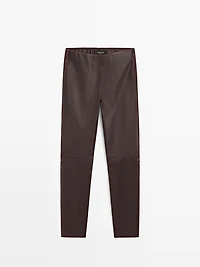 Leggings en cuir nappa