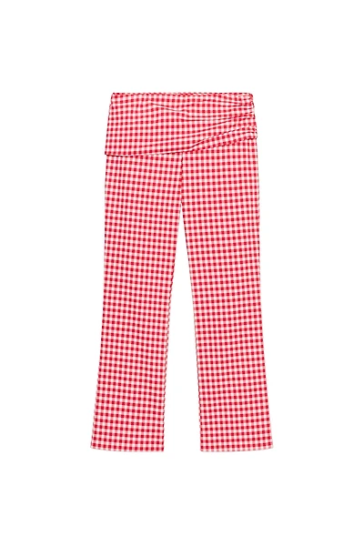 GINGHAM CAPRI PANTS