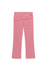 GINGHAM CAPRI PANTS