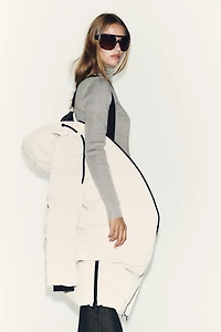 LONG RUBBERIZED WINDPROOF HOODIE ANORAK