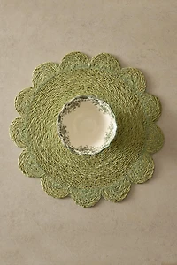 FLORAL RATTAN PLACEMAT