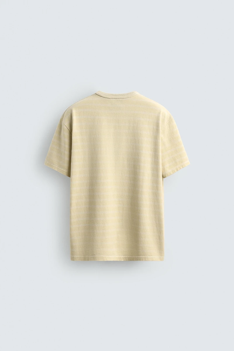 WASHED STRIPED T-SHIRT