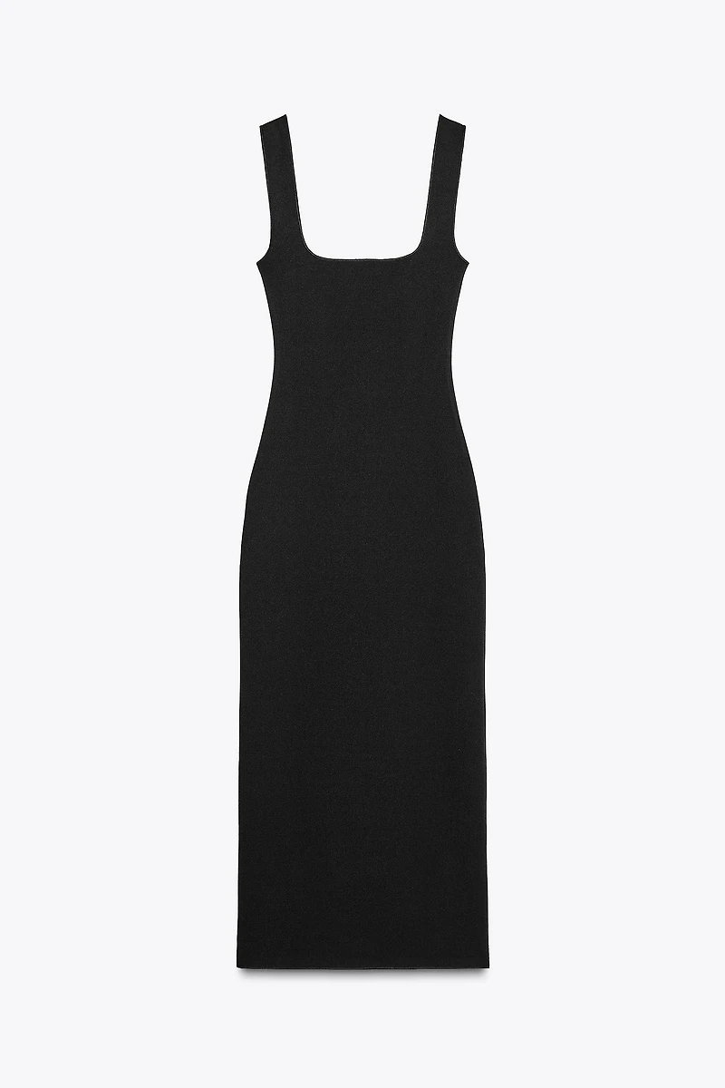 STRETCH SQUARE NECK DRESS