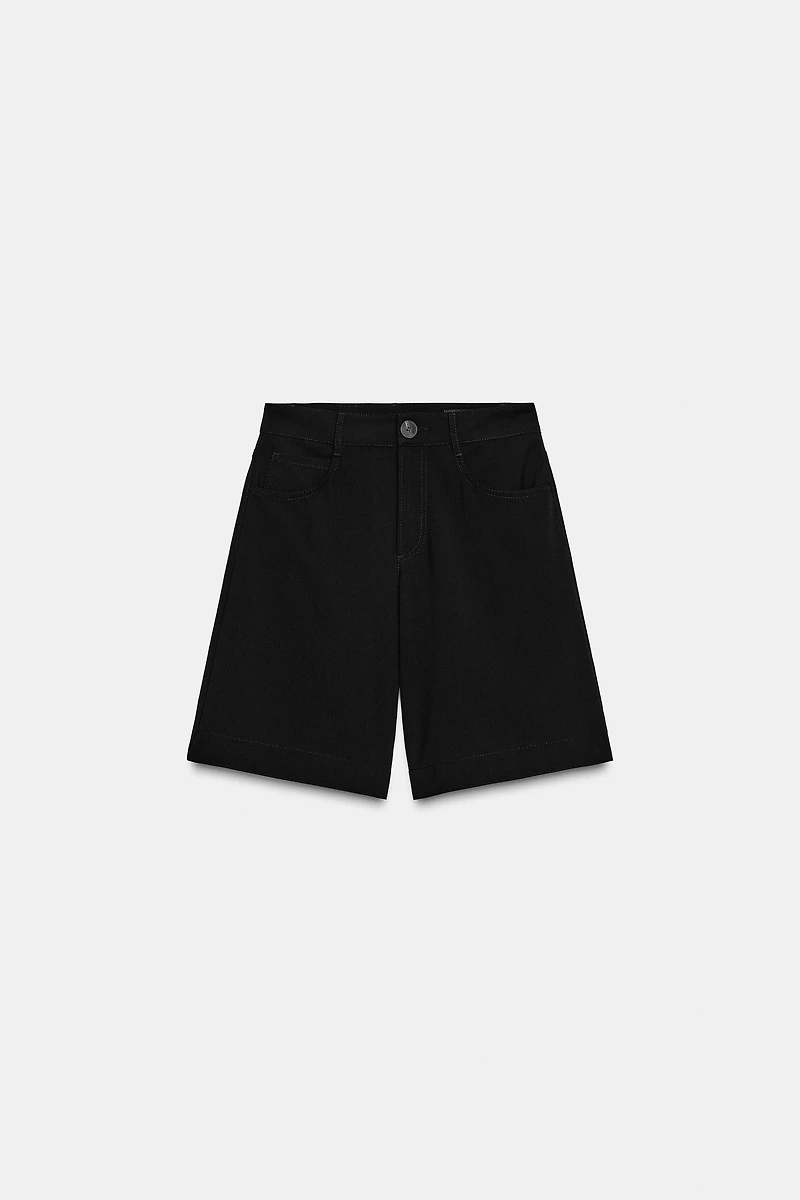 FLARED LONG SHORTS