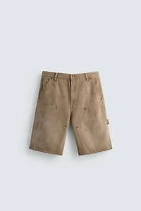 RELAXED FIT CARPENTER POCKET SHORTS