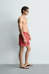 LONG PAISLEY PRINT SWIMSUIT
