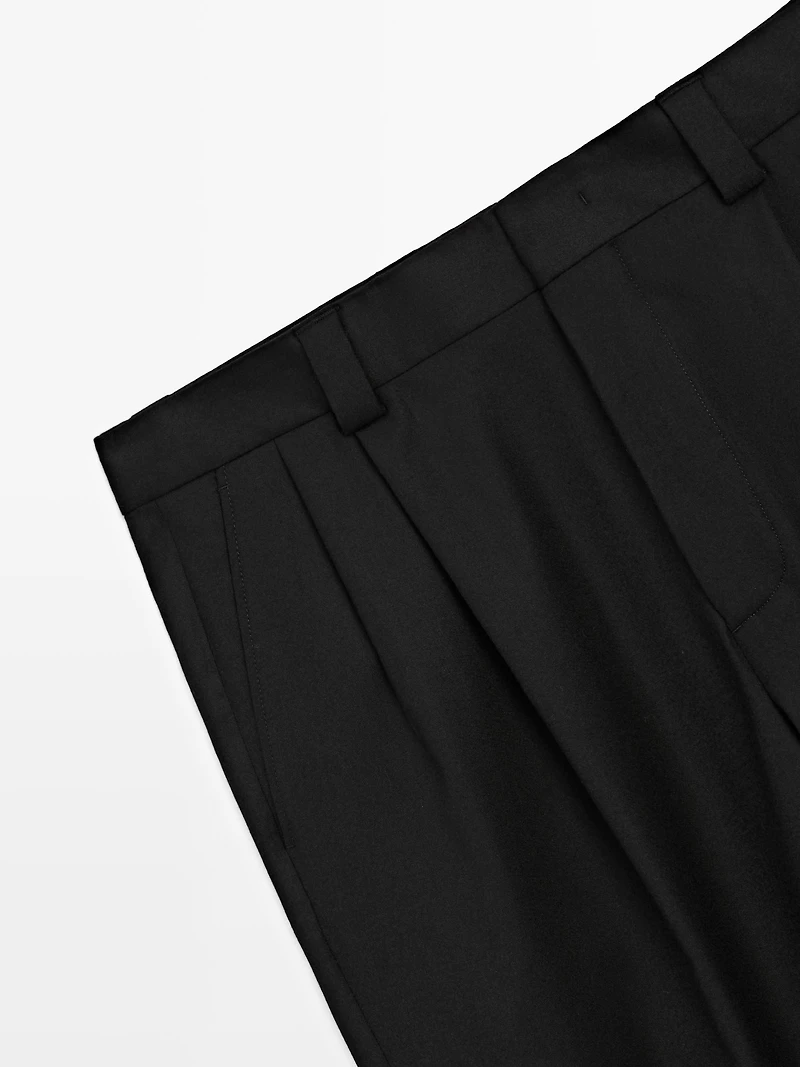 Flannel suit trousers - LIMITED