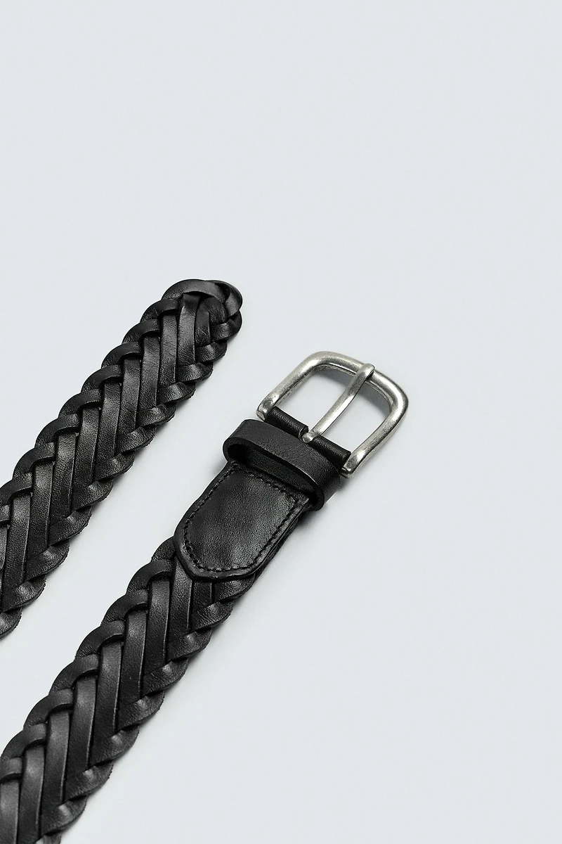BRAIDED LEATHER BELT