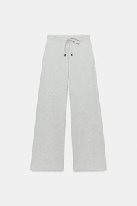 WIDE-LEG FLEECE TROUSERS